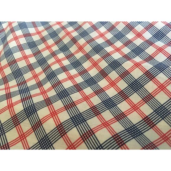 Vintage High Waisted Plaid Shorts Red White and Blue L - Picture 2 of 7